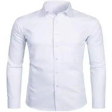 Camisa Colegial Cuello Corbata Blanca Niño Manga Larga