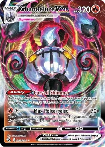 Pokémon Jcc Chandelure Vmax Fusion Strike Holo Ultra Nueva