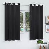 Cortina Blackout Corta Luz Para Sala Ou Quarto 2,80 X 1,40 M Cor Preto