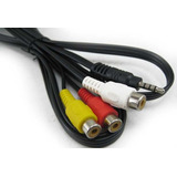 Cable Audio Video  Miniplug 3.5mm A 3 Rca Hembra