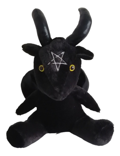 Peluche Baphomet Negro Chico ¡envío Gratis!