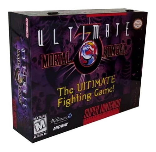 Caixa Super Nintendo Mortal Kombat Com Divisorias Em Mdf