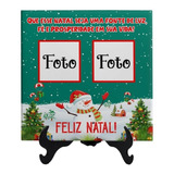 Quadro Em Azulejo Personalizado Para O Natal Com Foto