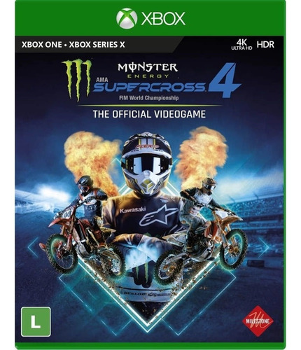 Jogo Monster Energy Supercross 4 Xbox One E Series X Fisico