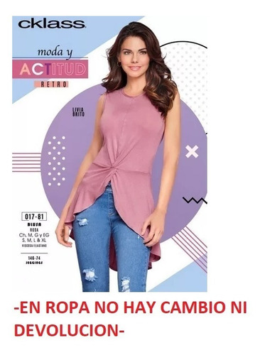 Blusa Cklass 017-81 Rosa.. Outlet/saldos Mchn