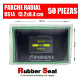 50pz Parche Radial C/ Cuerda P/ Repar Llanta 13.2x8.4cm Rs14