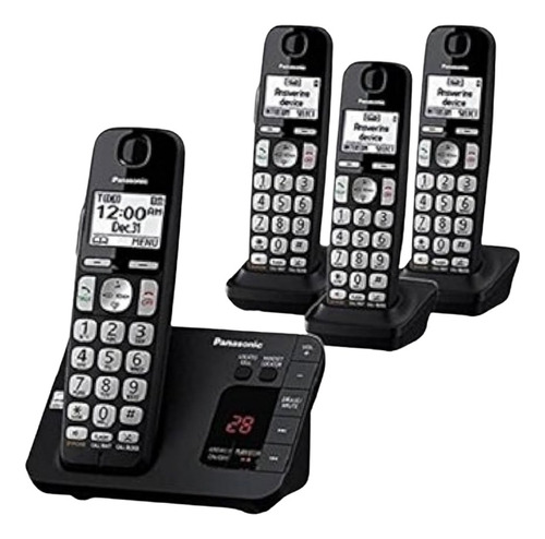 Teléfono Panasonic Kxtg3634 4 Auriculares Inalámbricos