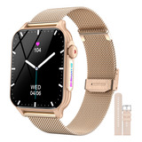 Smartwatch Ineyes P6 1.96  Reloj Deportivo Mujer Oro Rosa