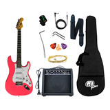 Pack Guitarra Eléctrica Stratocaster Gd Guitars