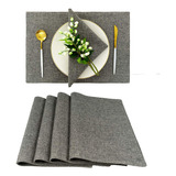 Spring Garden Home Juego De 4 Alfombrillas Decorativas Tejid