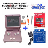 Carcasa Game Boy Advance Sp Gba Ki + Cargador + H + Extra 07