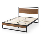 Base Cama Con Respaldo Suzanne Zinus 2 Plazas 150x190x36cm