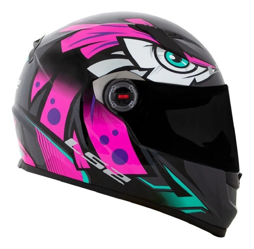 Capacete Ls2 Ff358 Tribal Fucsia Roxo