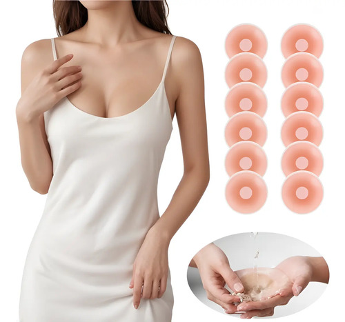 12pcs Pezoneras Bra Levanta Push Up Cubre Pezon De Silicon | MercadoLibre