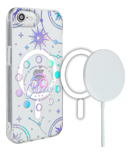 Funda Para iPhone Magsafe Mujer Signo Zodiaco Cáncer