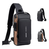 Bolsa Deportiva Antirrobo Con Carga Usb De Bolso Para Hombre