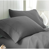 Fundas Para Almohadas Color Gris De 20 X 30 In. Ienjoy Home