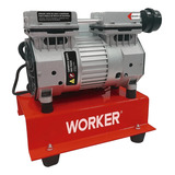 Compressor De Ar Direto Worker 8bar, 750w, Isento De Óleo