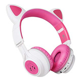 Producto Generico - Riwbox Auriculares Bluetooth, Ct-7 Con . Color White/pink