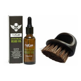 Kit Aceite De Barba Maxcare + Cepillo De Barba