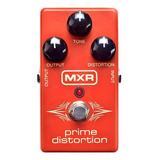 Mxr M69 Pedal Prime Distortion Distorsión Para Guiatrra Color Rojo