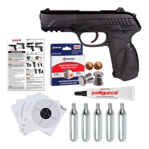 Marcadora Aisoft Gamo Pt-85 Blowback .177 Co2 Paq Xtreme P