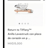 Anillo De Tiffany&co Love Struck Plata /rosa