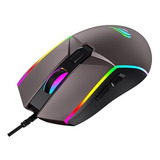 Mouse Gamer Havit Ms1003 Led Rgb 1200dpi 4 Botones Usb Negro