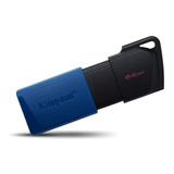 Usb Pendrive 64gb Kingston Diseño Retractil Usb 3.0/3.1/3.2