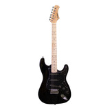 Guitarra Stratocaster Toda Preta Waldman  St-111 Bbk