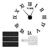 Reloj De Pared Diy Con Números Romanos, Sin Marco, Espejo, S