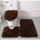 Set De Baño Peludo Marrón Alejred