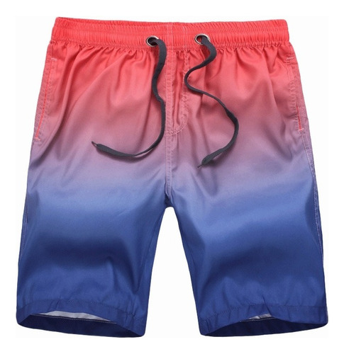 Shorts De Playa For Hombre Degradado Trajes De Baño