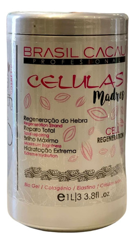 Células Madres Mascara Regenerador Brasil Cacau 1kg