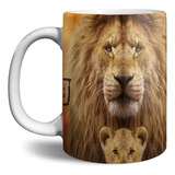 Taza Grande 15oz - Simba Y Mufasa - Rey Leon