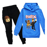 Sudadera Roblox Niños Capucha Y Pantalones Conjunto Chándal