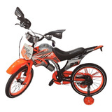 Bicicleta Jordan Motocross Infantil R 16 C/rueditas Y Sonido