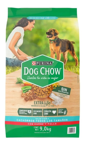 Alimento Perro Cachorro 9 Kg Purina Dog Chow Extralife Smc