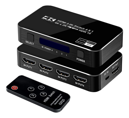 Ferrisa 4k 60hz 4x1 Hdmi Switch  4 Puertos Auto Hdmi Switch 