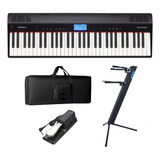 Teclado Roland Go Piano Go61p Com Bluetooth + Kit