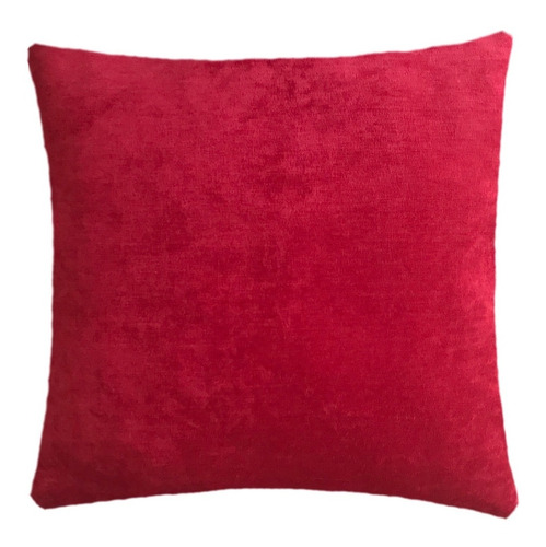 Cojín Decorativo Set 7 Minimalista Rojo Velvet Sala Recamara