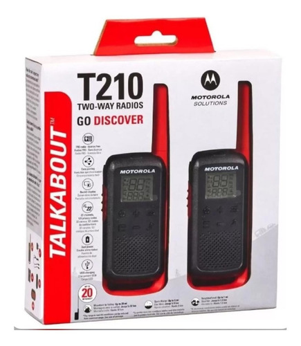 Radio Motorola T210 Kit Com Dois