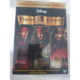 Box Dvds Duplos Trilogia Piratas Do Caribe - Johnny Depp