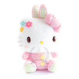 Peluche Grande Hello Kitty Pink Flowers  Golden Toys