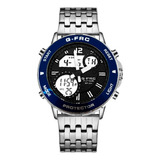 Reloj G-force Original Al175 Digital Acero Hombre + Estuche