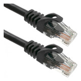 Cable De Red 5mts Rj45 Megalite Cat 5e Pc50 Color Negro