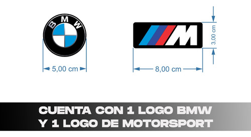 Logo Bmw 5 Cm Y Motorsport En Resina Flexible Designpro Foto 2
