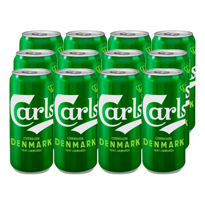 Cerveza Carlsberg Pilsner Danesa Lata 500ml Pack 24 Unidades
