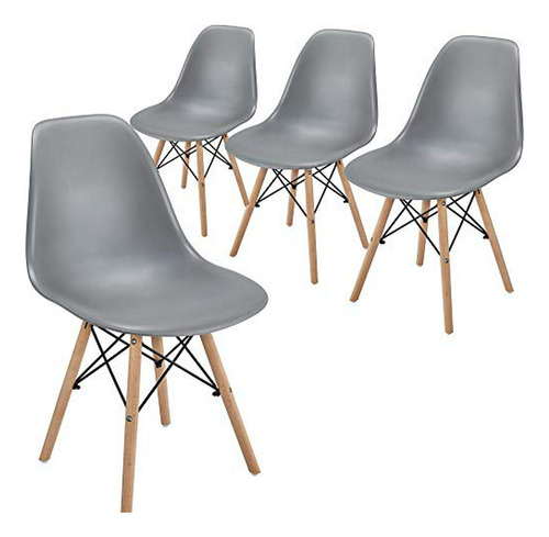 Sillas De Comedor Yaheetech Dsw Con Patas De Madera De Haya 