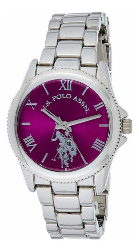 Reloj Mujer U.s. Polo Assn. Usc40134 Cuarzo Pulso Plateado